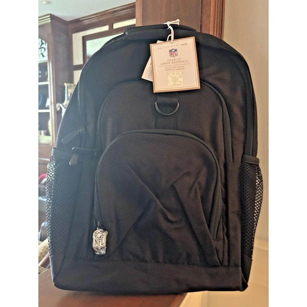 Pottery Barn School LARGE Backpack Football Baseball Travel Sport bag MLB NFL  .